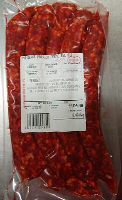Merguez de brebis sans conservateurs