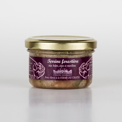 Terrine forestiere aux bolets, cepes et morillons 90g