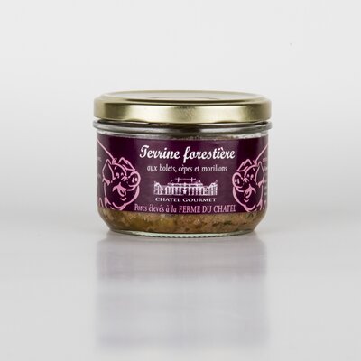 Terrine forestiere aux bolets, cepes et morillons 180g