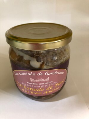 Carbonade de porc à la bière ambrée