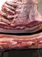 Poitrine fraiche en tranches 800g (environ 8)