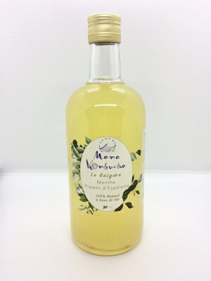 Kombucha menthe - piment d'espelette