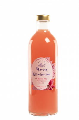 Kombucha framboise - basilic
