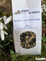 Mélange quinoa - lentilles noires b
