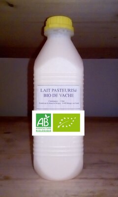 Lait frais pasteurisé bio