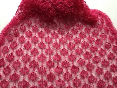 Foulard dentelle sorbet