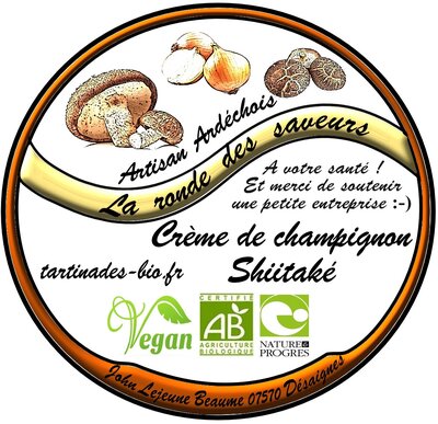 Crème de champignons shiitakés