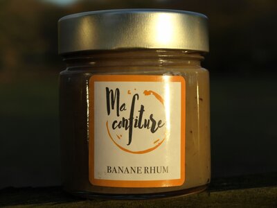 Confiture de banane rhum