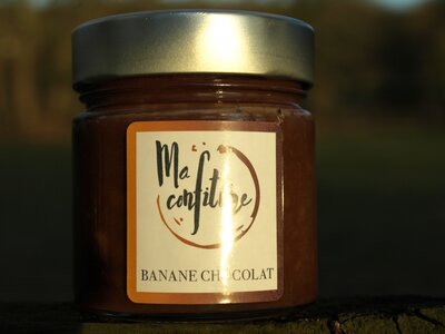 Confiture de banane chocolat