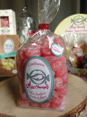 Bonbons arôme coquelicot