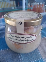 Poule a la crème de champignons