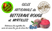 Gelée betterave rouge et myrtilles