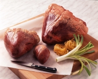 Cœur de veau présenté en deux portions sous vide
