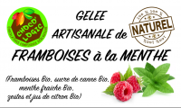 Gelée framboises à la menthe