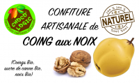Confiture coing aux noix