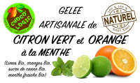 Gelée citron vert et orange à la menthe