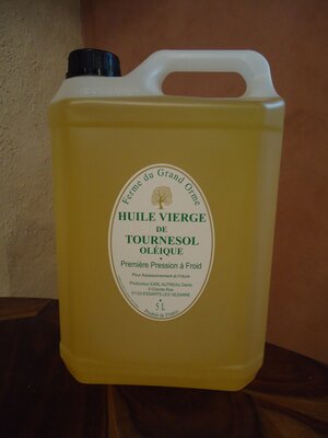 Huile vierge de tournesol oméga 9