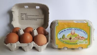 Boite de 6 oeufs (moyen)