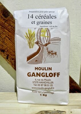 Prépartion pour pain 14 céréales et graines
