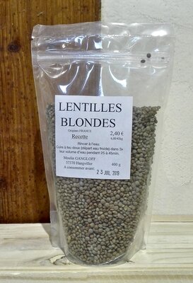 Lentilles blondes