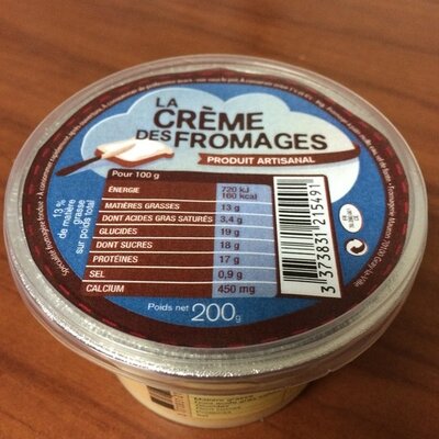 Fromage fondu artisanal a tartiner