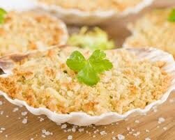 Coquille de poissons gratinée