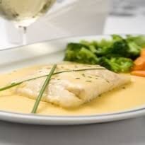 Filet de poisson en sauce selon arrivage