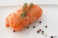 Paupiette de saumon et mousseline de st jacques