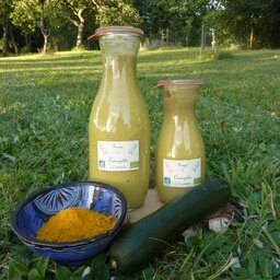 Soupe de courgette à l’orientale. bocal consigné