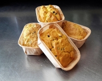 Cake au curry à la farine de pois-chiche  ou 1 grand 'sans gluten-sans lactose'