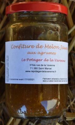 Confiture de melon jaune aux agrumes