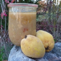 Soupe azérie agneau, coing et pois