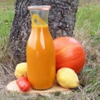 Soupe de potimarron aux coings