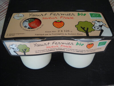 Yaourt à la fraise x 2
