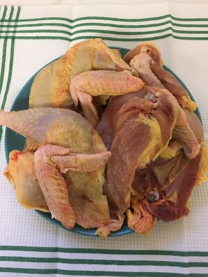 Poulet découpé