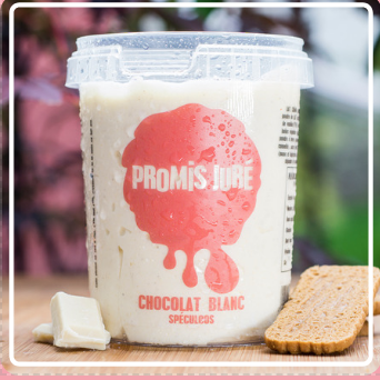 Crème glacée chocolat blanc spéculoos