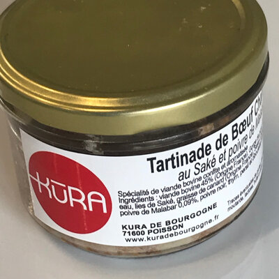 Tartinade de boeuf charolais bio au saké et poivre de malabar