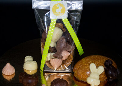 Chocolats de pâques et nougatine