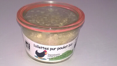 Rillette pur poulet bio 250g