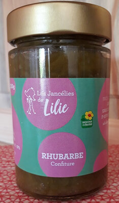 Confiture de rhubarbe en pot de 250