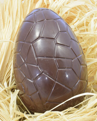 Oeuf craquelé 14 ou 18 cm - noir ou lait