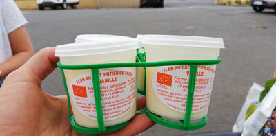 Flan au lait entier de vache vanille