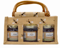 Panier 3 miels sa-châ-fo - igp miel d'alsace-