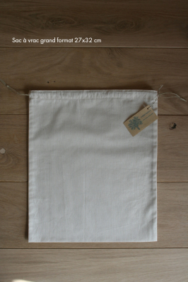 Sac à vrac en coton bio - grand