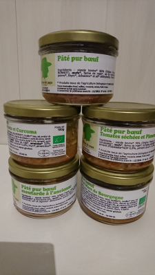 Pâté pur bœuf amandes, abricots et curcuma