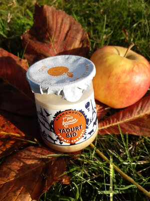Yaourt bio pomme caramel