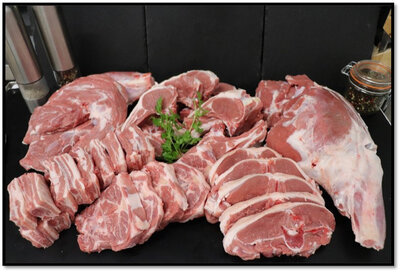 Caissette 1/2 agneau de lait