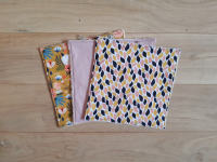 Les 3 essuie-tout en coton bio - soleil d'été