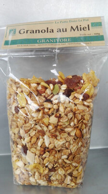 Granivore: granola miel et mélange