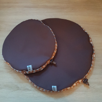 2 charlottes couvre-plat 27cm+20